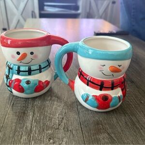 Festive Snowman Mugs